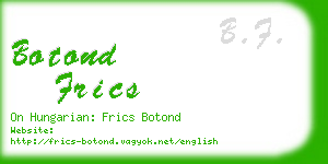 botond frics business card